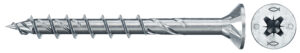 Șurub fischer pentru PAL, FPF II CZP 6.0 x 70 BC 200 cu cap înecat, placat cu zinc albastru, filet parțial antrenare în cruce PZ