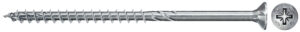 Șurub fischer pentru PAL, FPF II CZP 6.0 x 100 BC 100 cu cap înecat, placat cu zinc albastru, filet parțial antrenare în cruce PZ