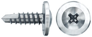 Conector profile fischer S.4,2×13 cap semirotund placat cu zinc albastru filet total PH