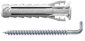Diblul de expansiune fischer SX Plus 6 x 30 WH cu cârlig unghiular.