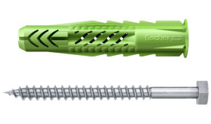 Diblu universal fischer UX Green 10 x 60 R S cu guler și șurub
