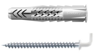 Diblu universal fischer UX 8 x 50 R WH cu guler și cârlig rotund