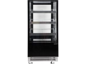 VITRINĂ FIRGORIFICĂ CU REFRIGERARE 350L – NEGRU