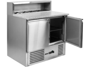 MASĂ RECE CU BLAT DE GRANIT ȘI EXTENSIE, 2 UȘI, 240L