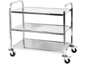 CĂRUCIOR PENTRU SERVIT – 3 POLITE, 950X500X950MM