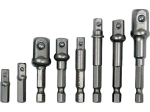 SET 8 ADAPTOARE CU PRINDERE HEXAGONALĂ 1/4”, 3/8”, 1/2”