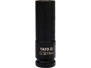 CHEIE TUBULARĂ DE IMPACT HEXAGONALĂ ADÂNCĂ 1/2”X15MM