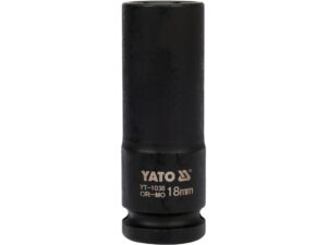 CHEIE TUBULARĂ DE IMPACT HEXAGONALĂ ADÂNCĂ 1/2”X18MM