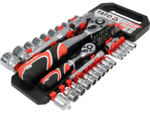 SET TUBULARE CU ACCESORII 1/4” 1/2”, 51 PIESE