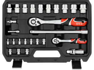 TRUSĂ TUBULARE 1/4″, 1/2″ 41 PIESE