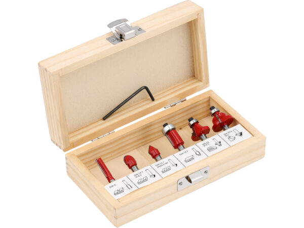 SET 6 Freze pentru Lemn, Prindere 6MM
