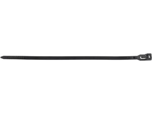 COLIER PLASTIC REUTILIZABIL 3,6X150MM 100 BUC, NEGRU