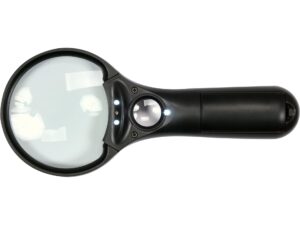 LUPĂ cu DOUĂ Lentile 3.5x/45x, cu Iluminare LED