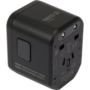 ADAPTOR UNIVERSAL DE CĂLĂTORIE, 1 PORT USB + 1 PORT USB-C