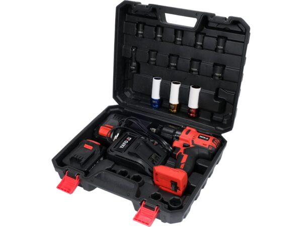 SET Pistol de Impact 1/2″, 700nm, 18v, 21 Piese