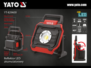 REFLECTOR 18V, 6000LM IPX4