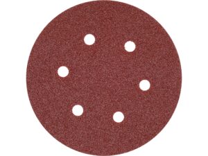 SET 50 DISCURI ABRAZIVE VELCRO, 150MM, 6 GĂURI, P60