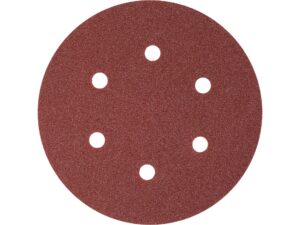 SET 50 DISCURI ABRAZIVE VELCRO, 150MM, 6 GĂURI, P100