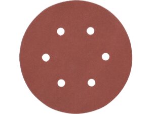 SET 50 DISCURI ABRAZIVE VELCRO, 150MM, 6 GĂURI, P240