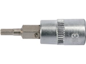BIT HEXAGONAL 3 , CU ADAPTOR 1/4”, 37MM
