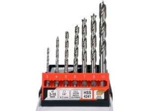 SET Burghie LEMN cu Prindere Hexagonală, 3-10MM
