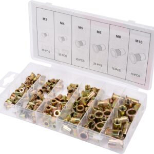SET PIULIȚE NITUIBILE OȚEL, M3-M10, 150 BUC