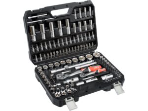 TRUSĂ TUBULARE ȘI ANTRENOR 1/4”, 1/2”, 108 PIESE