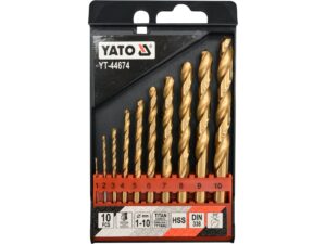 SET Burghie Metal HSS-TIN 1-10mm, 10 BUC