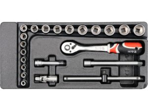 SET Tubulare + Clichet 3/8”, pentru YT-55300