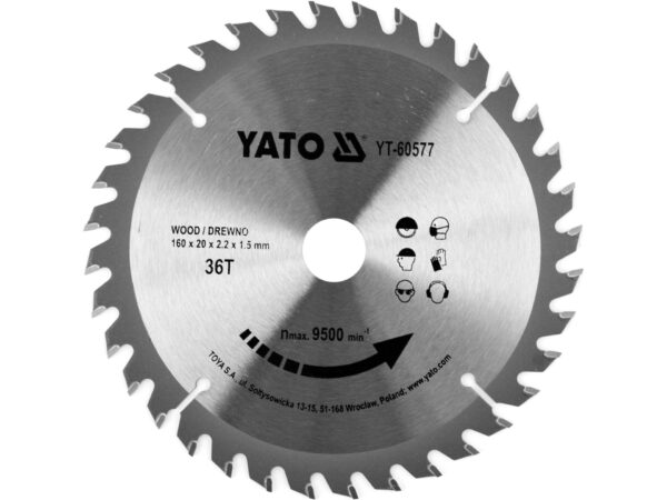 DISC Circular pentru LEMN 160x36tx20mm