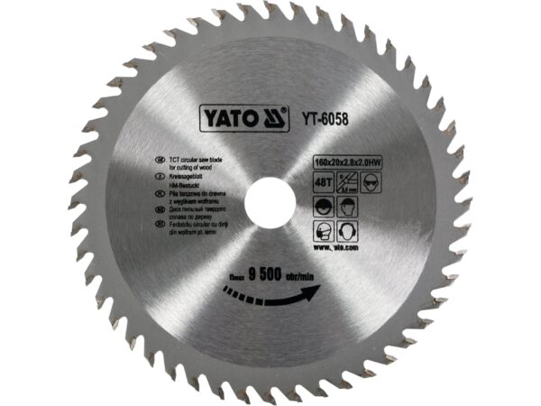 DISC Fierăstrău Wolfram pentru LEMN 160x48tx20mm