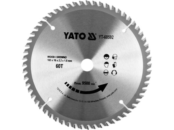 DISC Circular pentru LEMN 165x60tx16mm
