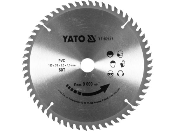 LAMĂ pentru Tăiere PVC 185/60t 20MM
