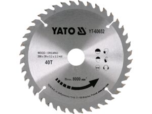 DISC CIRCULAR LEMN, 210X30X3.2MM, 40 DINȚI