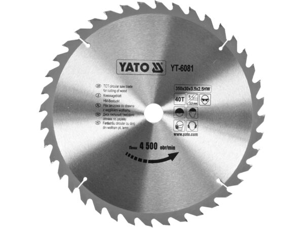 Pânză Fierăstrău Circular pentru LEMN 350x40x30mm