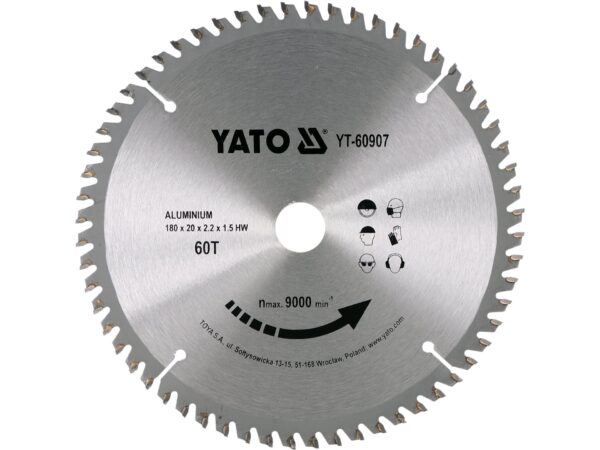 DISC Circular Lemn,180x20x2.2mm, 60 Dinți