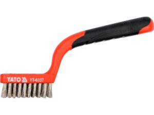 PERIE DE SÂRMĂ DIN OȚEL INOXIDABIL, 3 RÂNDURI, MÂNER DIN PLASTIC