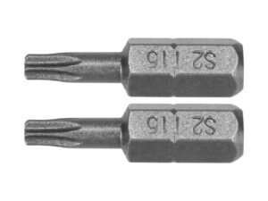 BIȚI 1/4”X25MM TORX T15, 2 BUC
