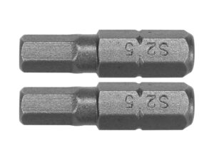 BIȚI 1/4”X25MM HEXAGONAL H5, 2 BUC