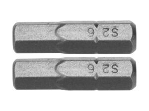 BIȚI 1/4”X25MM HEXAGONAL H6, 2 BUC