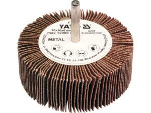 PERIE ABRAZIVĂ CIRCULARĂ CU TIJĂ 80X30X6MM, P120