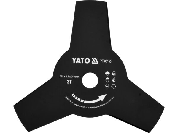 LAMĂ cu TREI Brațe Trimmer, 255mm, 25.4mm