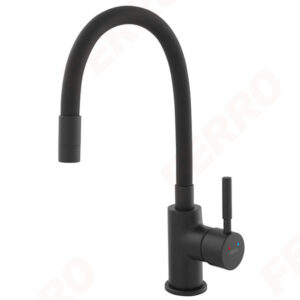 FERRO BATERIE STATIVA BUCATARIE NEAGRA CU PIPA FLEXIBILA ZUMBA