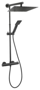 FERRO SET BATERIE TERMOSTATATA+DUS FIX+DUS MOBIL TREVI SQUARE BLACK