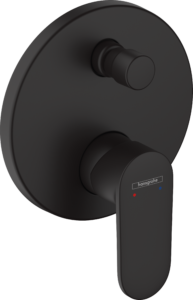 HANSGROHE VERNIS BLEND BATERIE INCASTRATA CADA/DUS NEGRU MAT