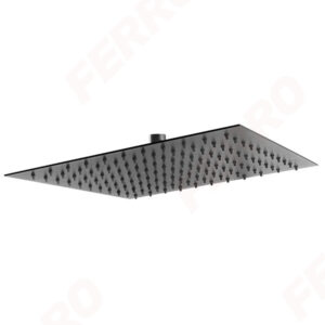 FERRO CAP DUS FIX SLIM INOX 300X300 MM NEGRU