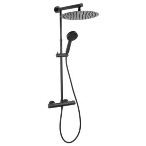 FERRO SET BATERIE TERMOSTATATA +DUS FIX+DUS MOBIL TREVI BLACK