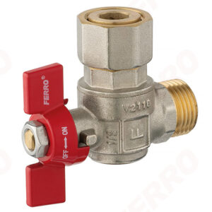 FERRO ROBINET BILA COTIT CU SEMIOLANDEZA PN10 1/2″ FLUTURE H=41MM