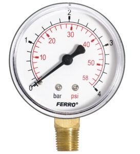 FERRO MANOMETRU RADIAL 4 BAR 1/4"