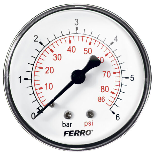 FERRO MANOMETRU AXIAL 6 BAR 1/4″